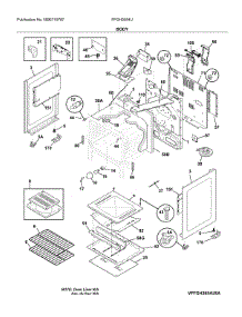 Body parts for Frigidaire Gas Range FFGH3054UWA from AppliancePartsPros.com