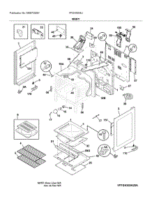 Body parts for Frigidaire Gas Range FFGH3054UWB from AppliancePartsPros.com