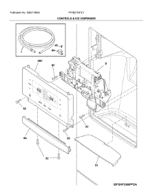 Dispenser parts for Frigidaire Bottom-Mount Refrigerator FFHB2750TE7 from AppliancePartsPros.com