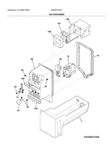 Container parts for Frigidaire Bottom-Mount Refrigerator FFHB2750TE7 from AppliancePartsPros.com