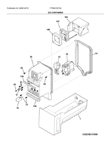 Container parts for Frigidaire Bottom-Mount Refrigerator FFHB2750TS9 from AppliancePartsPros.com