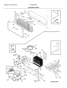 System parts for Frigidaire Bottom-Mount Refrigerator FFHD2250TS6 from AppliancePartsPros.com