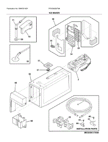 Ice Maker parts for Frigidaire Bottom-Mount Refrigerator FFHD2250TS6 from AppliancePartsPros.com