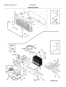 System parts for Frigidaire Bottom-Mount Refrigerator FFHD2250TS7 from AppliancePartsPros.com