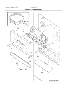 Dispenser parts for Frigidaire Bottom-Mount Refrigerator FFHD2250TS7 from AppliancePartsPros.com