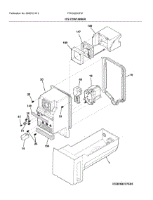 Container parts for Frigidaire Bottom-Mount Refrigerator FFHD2250TS7 from AppliancePartsPros.com