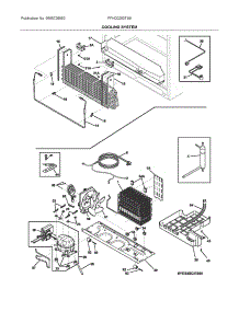 System parts for Frigidaire Bottom-Mount Refrigerator FFHD2250TS8 from AppliancePartsPros.com