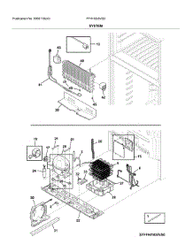 System parts for Frigidaire Top-Mount Refrigerator FFHI1835VS0 from AppliancePartsPros.com