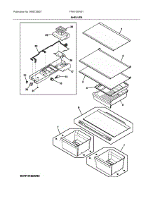 Shelves parts for Frigidaire Top-Mount Refrigerator FFHI1835VS1 from AppliancePartsPros.com
