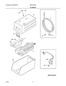 Ice Maker parts for Frigidaire Top-Mount Refrigerator FFHI1835VS4 from AppliancePartsPros.com
