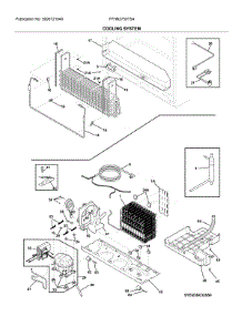 System parts for Frigidaire Bottom-Mount Refrigerator FFHN2750TS4 from AppliancePartsPros.com