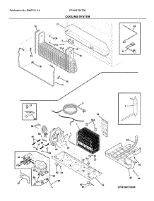 Cooling System parts for Frigidaire Bottom-Mount Refrigerator FFHN2750TS6 from AppliancePartsPros.com