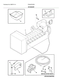 Ice Maker parts for Frigidaire Bottom-Mount Refrigerator FFHN2750TS6 from AppliancePartsPros.com
