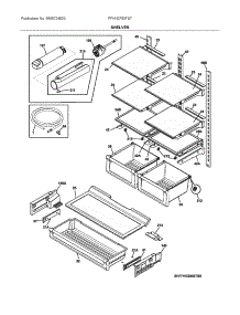 Shelves parts for Frigidaire Bottom-Mount Refrigerator FFHN2750TS7 from AppliancePartsPros.com