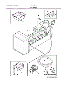 Ice Maker parts for Frigidaire Bottom-Mount Refrigerator FFHN2750TS7 from AppliancePartsPros.com