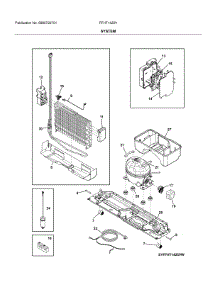 System parts for Frigidaire Top-Mount Refrigerator FFHT1425VV from AppliancePartsPros.com