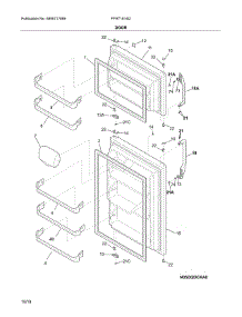 Doors parts for Frigidaire Top-Mount Refrigerator FFHT1814QB4 from AppliancePartsPros.com