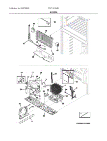System parts for Frigidaire Top-Mount Refrigerator FFHT1814WB1 from AppliancePartsPros.com