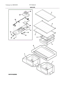 Shelves parts for Frigidaire Top-Mount Refrigerator FFHT1835VS3 from AppliancePartsPros.com