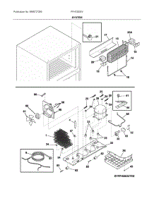 System parts for Frigidaire Top-Mount Refrigerator FFHT2033VP3 from AppliancePartsPros.com