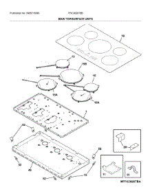 Main Top / Surface Units parts for Frigidaire Electric Cooktop FFIC3626TBB from AppliancePartsPros.com