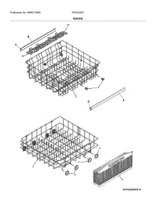 Racks parts for Frigidaire Dishwasher FFID2426TB1A from AppliancePartsPros.com