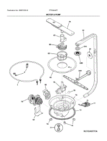 Motor & Pump parts for Frigidaire Dishwasher FFID2426TB2A from AppliancePartsPros.com