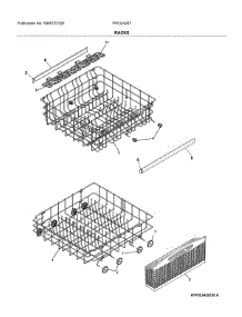 Racks parts for Frigidaire Dishwasher FFID2426TS4A from AppliancePartsPros.com