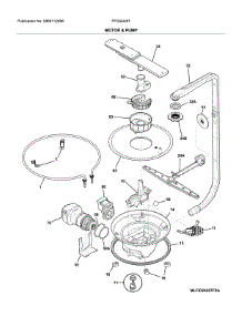 Motor & Pump parts for Frigidaire Dishwasher FFID2426TW0A from AppliancePartsPros.com