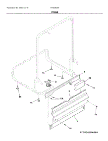 Frame parts for Frigidaire Dishwasher FFID2426TW2A from AppliancePartsPros.com