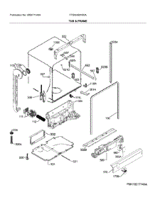 Tub & Frame parts for Frigidaire Dishwasher FFID2459VS0A from AppliancePartsPros.com