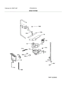 Wash System parts for Frigidaire Dishwasher FFID2459VS1A from AppliancePartsPros.com