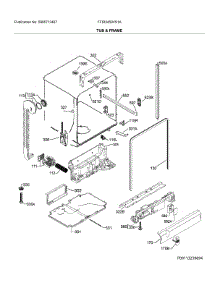 Tub & Frame parts for Frigidaire Dishwasher FFID2459VS1A from AppliancePartsPros.com