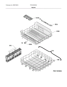 Racks parts for Frigidaire Dishwasher FFID2459VS3A from AppliancePartsPros.com