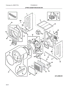 Upper Cabinet / Drum Heater parts for Frigidaire Laundry Center FFLE3900UW1 from AppliancePartsPros.com