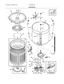 Motor / Tub parts for Frigidaire Laundry Center FFLE3900UW1 from AppliancePartsPros.com