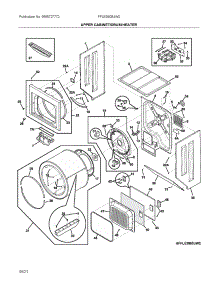 Upper Cabinet / Drum Heater parts for Frigidaire Laundry Center FFLE3900UW2 from AppliancePartsPros.com