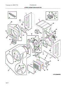 Upper Cabinet / Drum Heater parts for Frigidaire Laundry Center FFLE3900UW3 from AppliancePartsPros.com