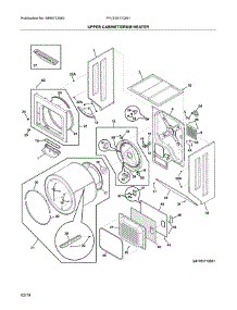 Upper Cabinet / Drum Heater parts for Frigidaire Laundry Center FFLE3911QW1 from AppliancePartsPros.com
