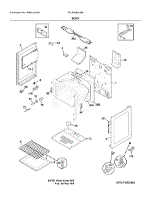 Body parts for Frigidaire Gas Range FFLF3052USB from AppliancePartsPros.com