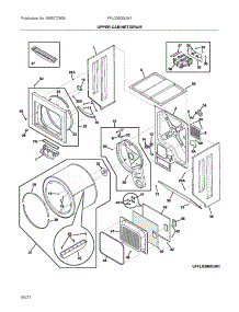 Upper Cabinet / Drum Heater parts for Frigidaire Laundry Center FFLG3900UW1 from AppliancePartsPros.com