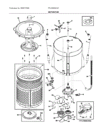 Motor / Tub parts for Frigidaire Laundry Center FFLG3900UW1 from AppliancePartsPros.com