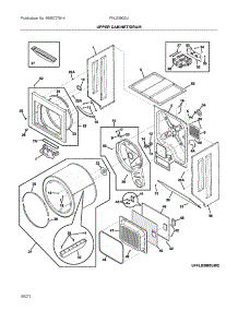 Upper Cabinet / Drum Heater parts for Frigidaire Laundry Center FFLG3900UW5 from AppliancePartsPros.com