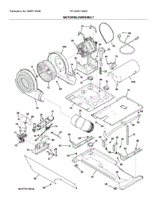 Motor / Blower / Belt parts for Frigidaire Laundry Center FFLG3911QW2 from AppliancePartsPros.com