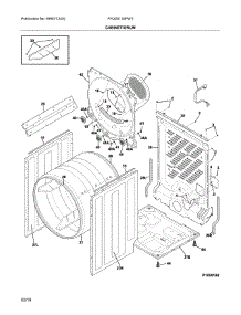 Cabinet / Drum parts for Frigidaire Dryer FFQG5100PW0 from AppliancePartsPros.com