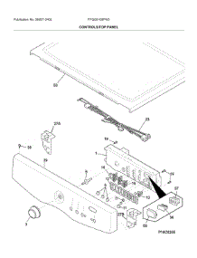 Controls / Top Panel parts for Frigidaire Dryer FFQG5100PW0 from AppliancePartsPros.com