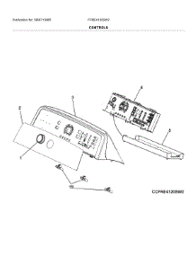 Controls parts for Frigidaire Dryer FFRE4120SW2 from AppliancePartsPros.com