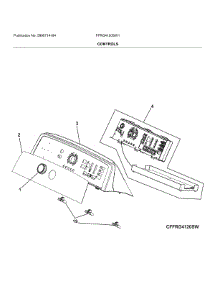 Controls parts for Frigidaire Dryer FFRG4120SW1 from AppliancePartsPros.com