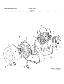 Motor parts for Frigidaire Dryer FFRG4120SW1 from AppliancePartsPros.com