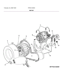 Motor parts for Frigidaire Dryer FFRG4120SW2 from AppliancePartsPros.com